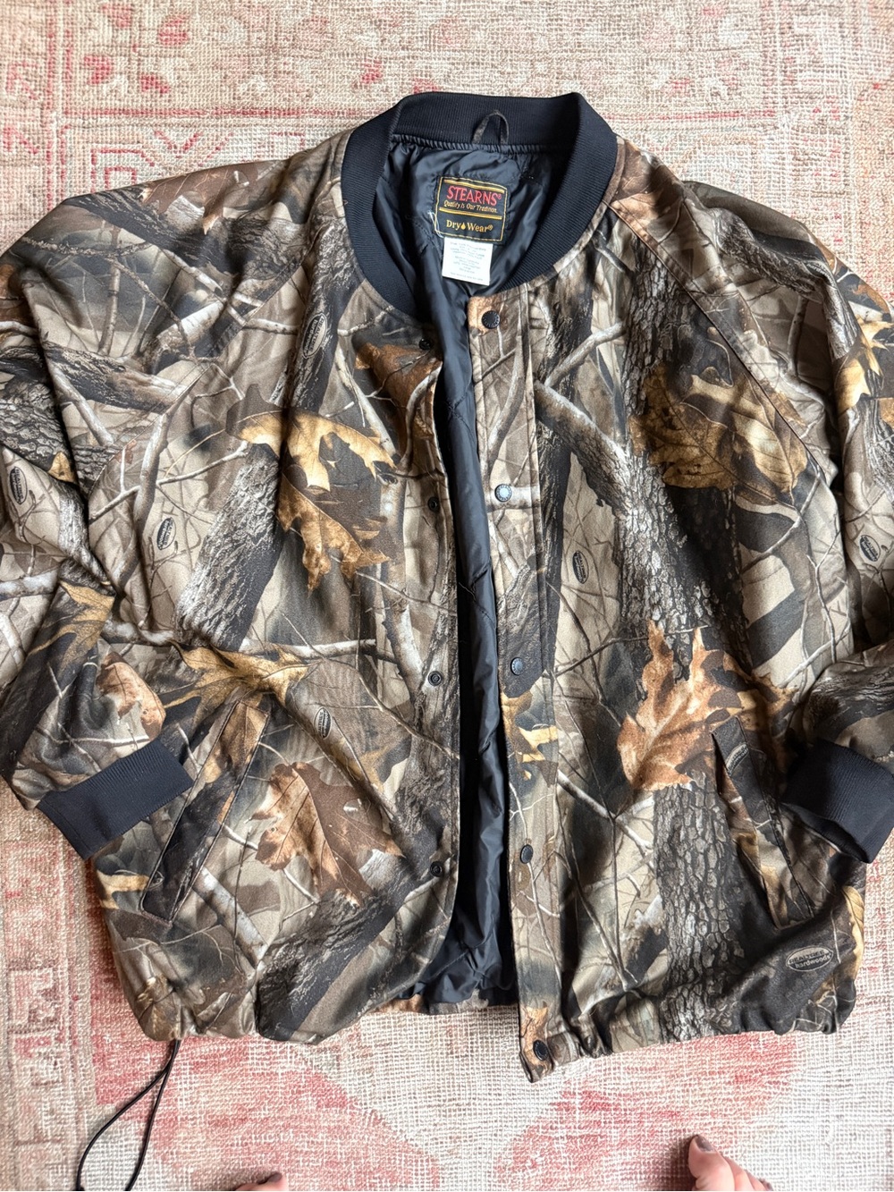 Stearns Men’s Camo Field Bomber Jacket - Brown/Green